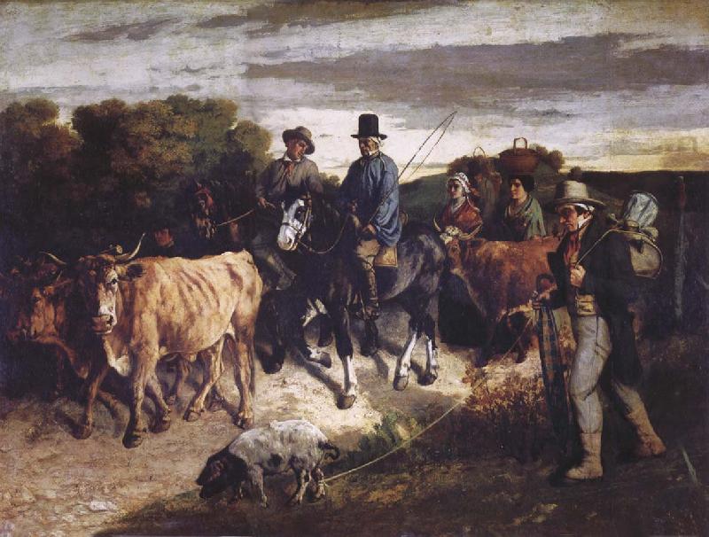 Gustave Courbet The Peasants of Flagey Returning from the Fair Germany oil painting art